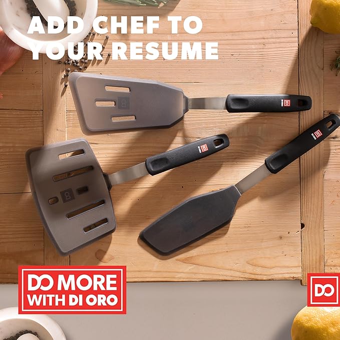 DI ORO Designer Series Wide Slotted Turner Spatula - Image 8