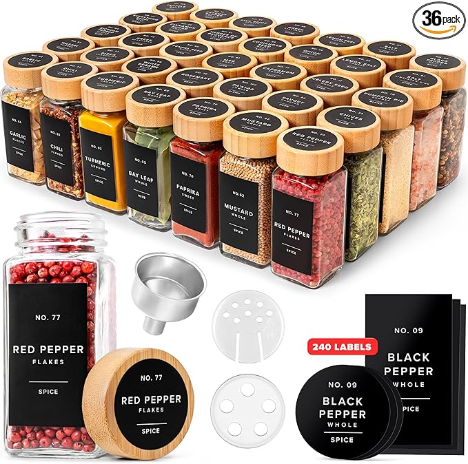 EDELHAUS® Square Spice Jars by EDELHAUS