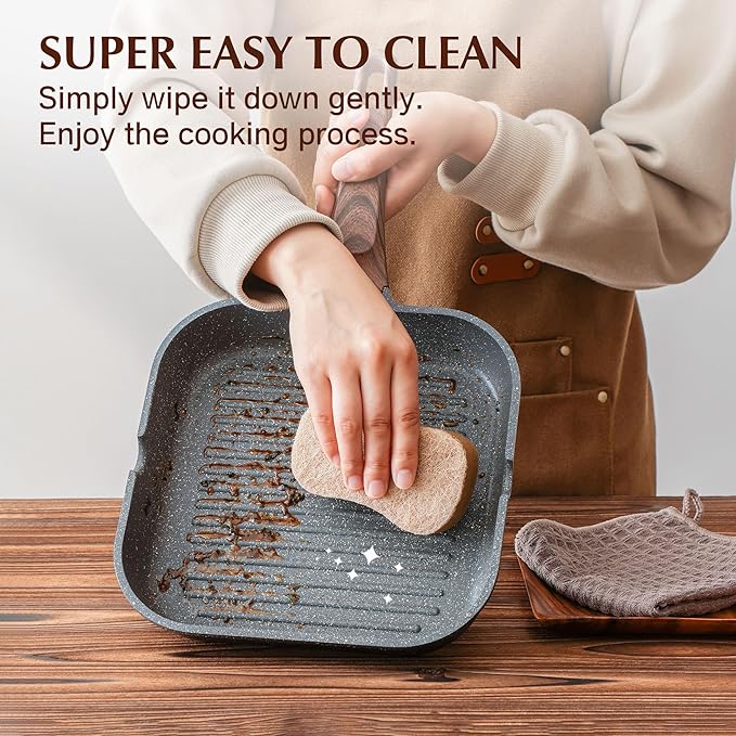 SENSARTE Nonstick Grill Pan for Stove Tops, Versatile Griddle - Image 4