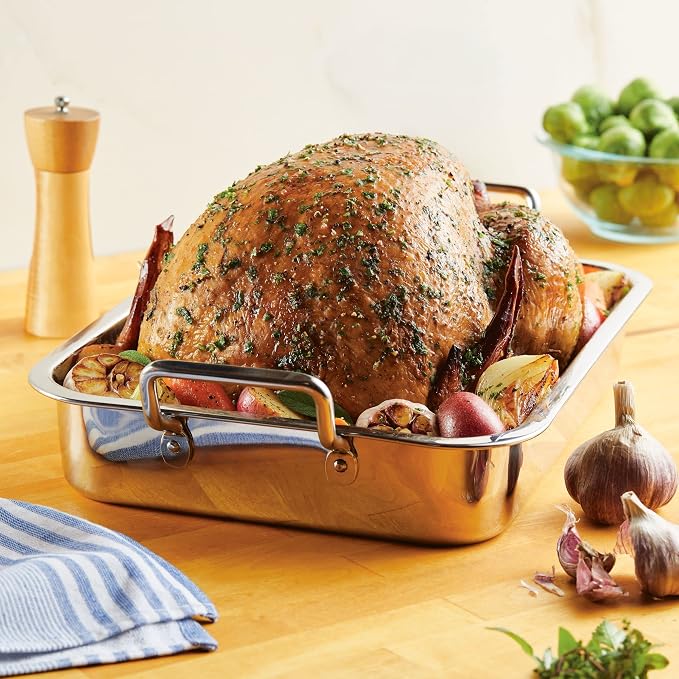 Farberware Classic Traditions Stainless Steel Roaster/Roasting Pan - Image 4