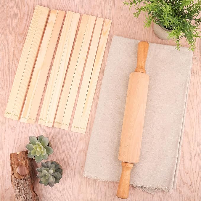 12 Pcs Pottery Tools Set, Include17in Slab Roller - Image 6