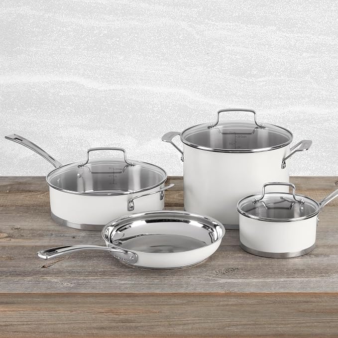 Cuisinart Matte White Stainless Steel 11 Piece Set - Image 4