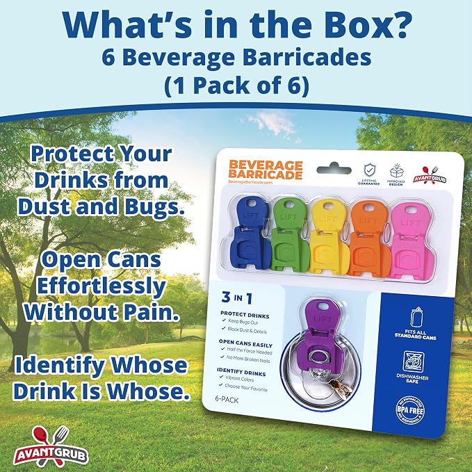 Complete Cover Easy Tab Opener New and Improved 6PK Beverage Barricade 2.0 by - Image 7