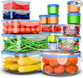 RockBerry 32 Pcs Large Plastic Food storage containers-85 oz to Sauces Box by RockBerry