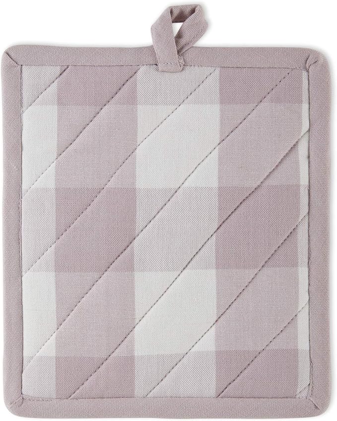 DII Buffalo Check Kitchen Collection, Classic Farmhouse Kitchen Set, Dusty Lilac - Image 2