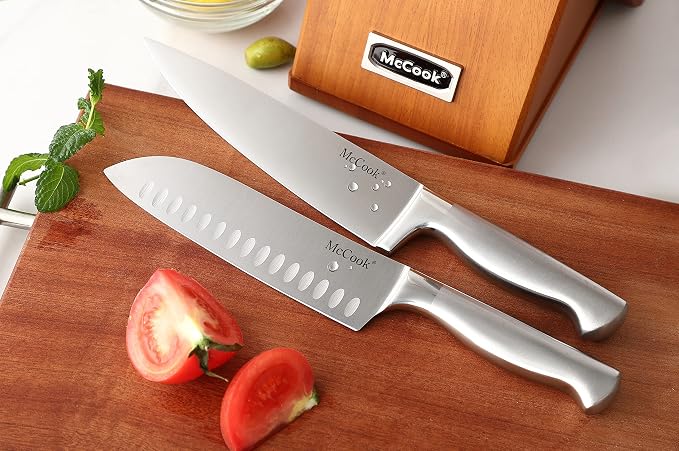 McCook® Kitchen Knife Sets, German Stainless Steel Knives Block Set - Image 5