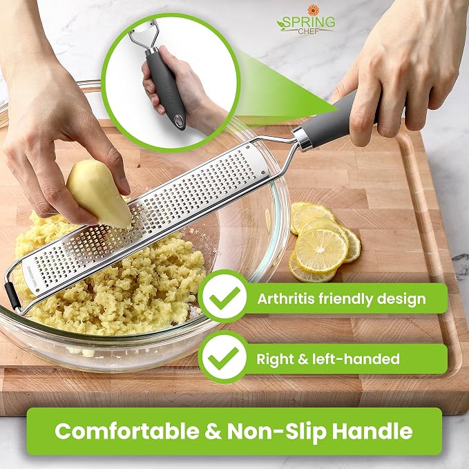 Spring Chef Stainless Steel Lemon Zester Grater - Image 4