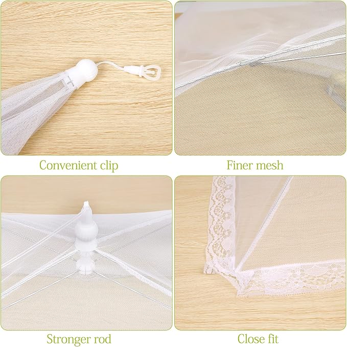 Food Cover Food Tent Set, 2 Extra Large 40"X24" and 6 Standard 17"X17" Mesh - Image 5