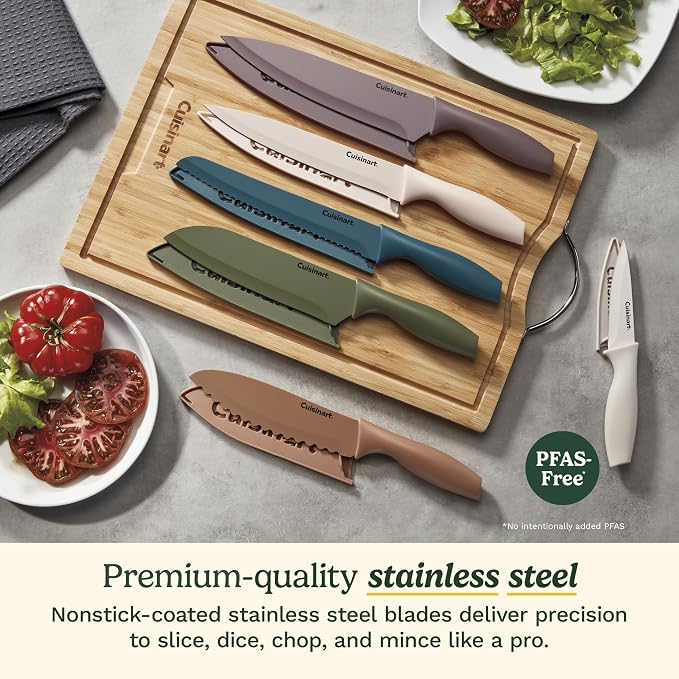 Cuisinart Advantage 12-Piece Kitchen Knife Set, Professional-Quality Nonstick - Image 2