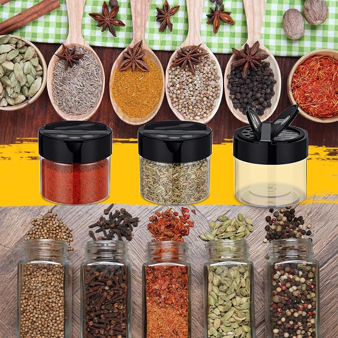 50 Pack 3.4 oz Plastic Spice Jars - Image 7