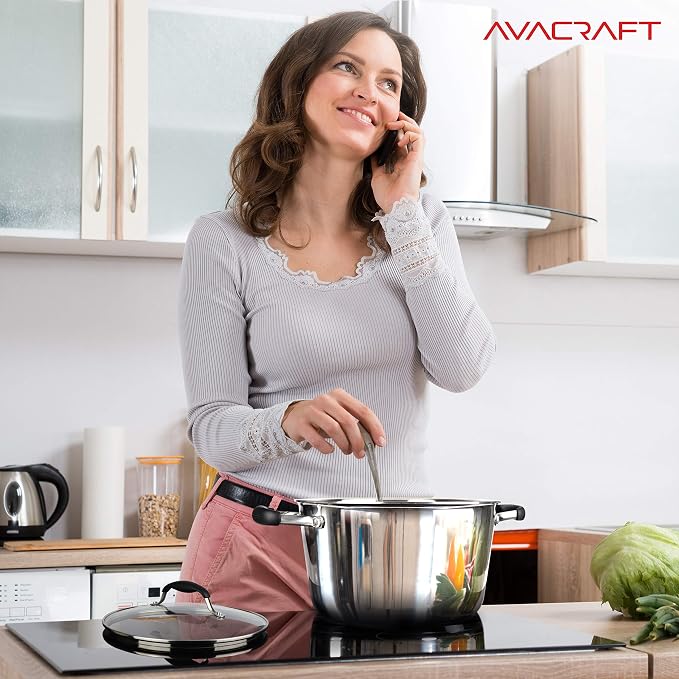 AVACRAFT 18/10 Tri-Ply Stainless Steel 5 Quart Dutch Oven Pot - Image 7