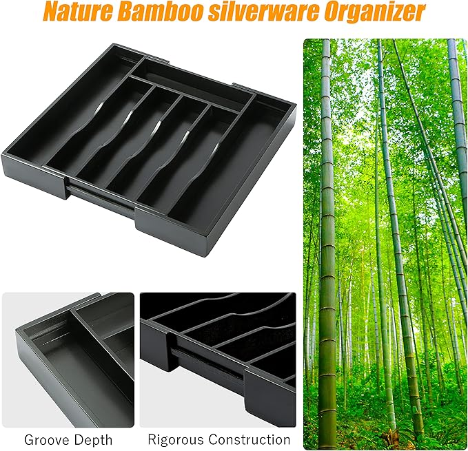 Kitchen Silverware Drawer Organizer and Storage Kitchen Gadgets Best Sellers - Image 3