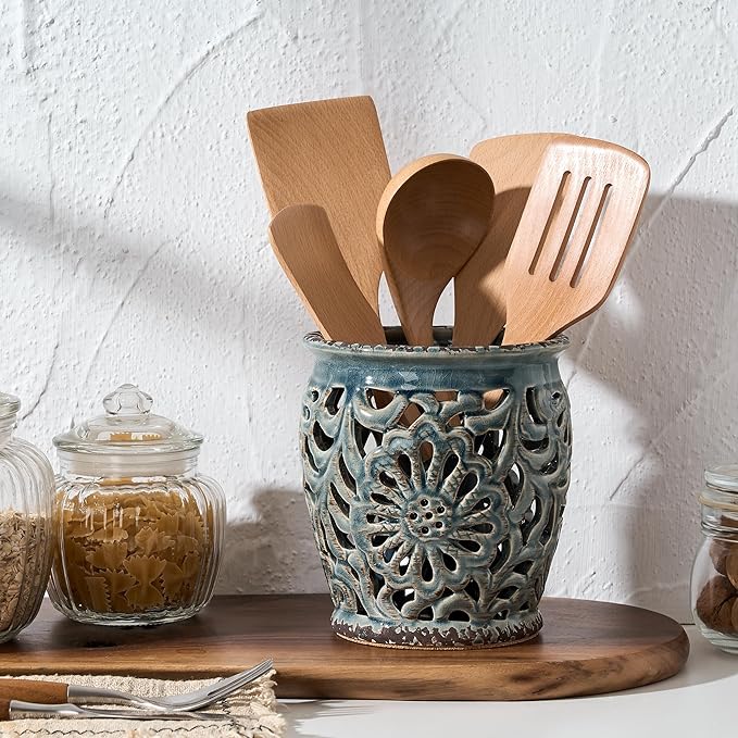 Farmhouse Kitchen Utensil Holder - Image 2