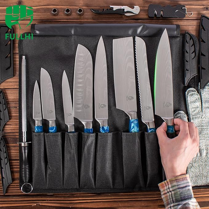 FULLHI 15pcs Japanese Knife Set - Image 6