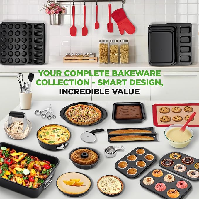 NutriChef 42-Piece Ultimate Nonstick Bakeware Set - Image 5