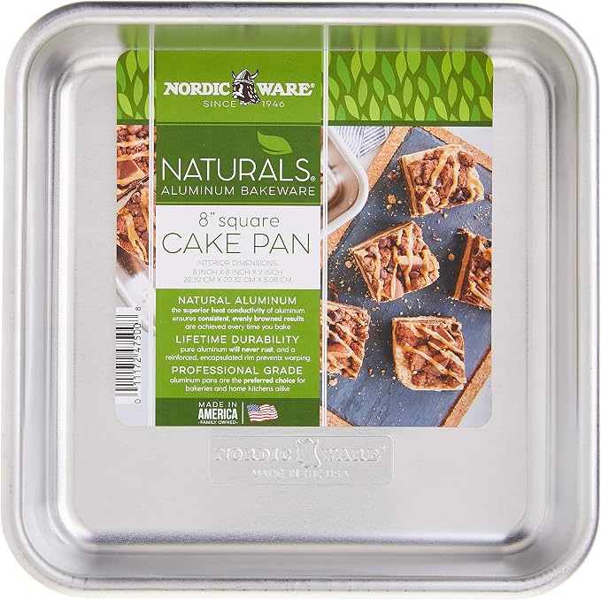 Nordic Ware - 47500 Nordic Ware Naturals Aluminum Commercial 8" x 8" Square - Image 6