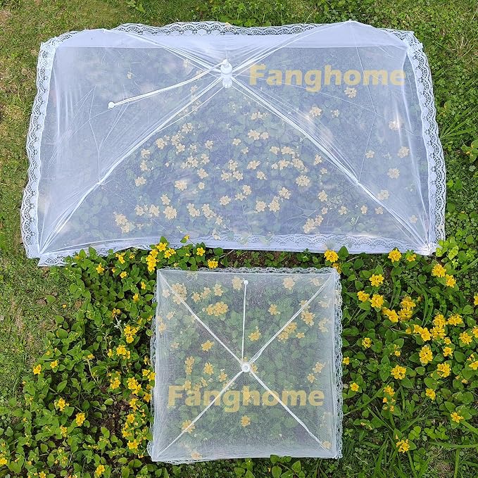 Food Covers for Outside Mesh, 2 Pack 40"X24" + 2 Pack 17"X17" Extra Large Pop - Image 7
