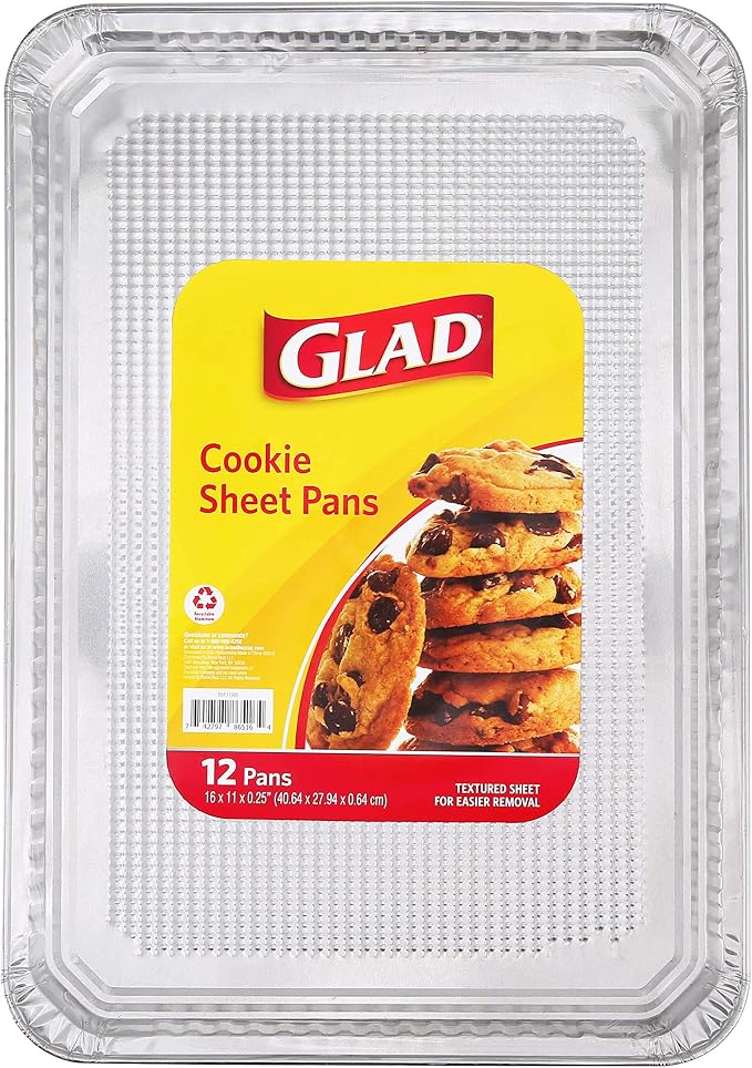 Glad Disposable Bakeware Aluminum Rectangular Cookie Sheets - Image 2