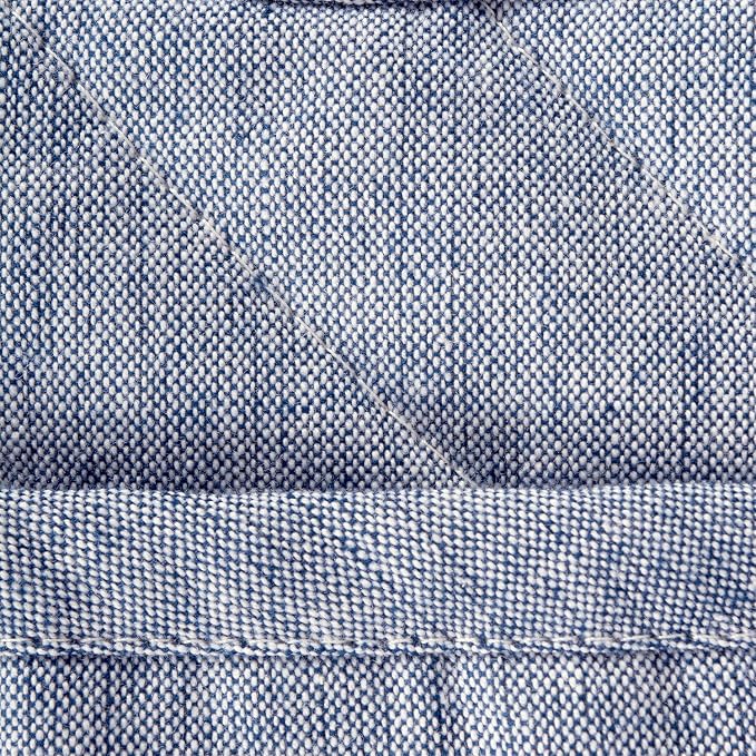 DII 100% Cotton Solid Chambray Kitchen Set, Oven Mitts, 2 Piece - Image 3