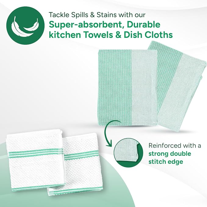 Casa Platino Potholders & Oven Mitts Heat Resistant, 8-Piece Mini Oven Mitt - Image 4