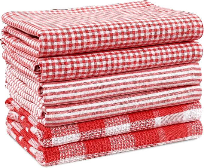 Casa Platino 6PC Kitchen Towels Set, Summer Kitchen Towels, Cleaning Towel by CasaPlatino