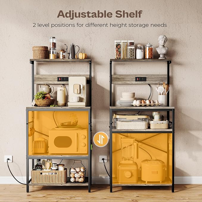 SUPERJARE Kitchen Bakers Rack - Image 4