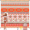 WIWIGO Beach Blanket Waterproof Sandproof Beach Mat 79" X 83"/10'x9'for 2-8 by WIWIGO