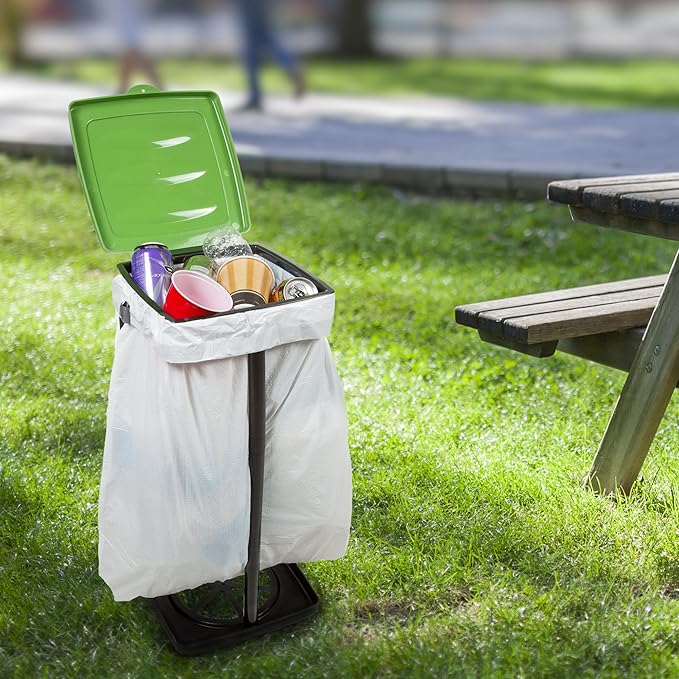 Portable Trash Bag Holder – Collapsible 13-Gallon Garbage Bin - Image 2
