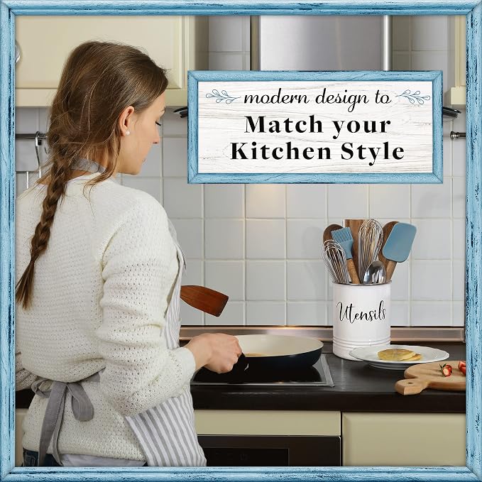 Home Acre Designs Vintage Farmhouse Utensil Holder - Image 5