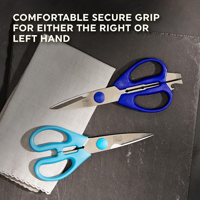 Chicago Cutlery 2-Pack Soft Grip Kitchen Scissors Shears - Image 3