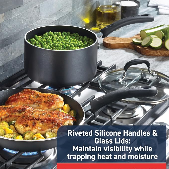 T-Fal Experience Non Stick Fry Pan w/Lid 10 Inch, Oven Broiler Safe 400F - Image 4