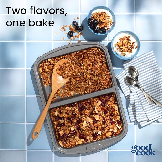 GoodCook Everyday Divided Sheet Pan 1-Inch Deep 2-Section Non-Stick - Image 8