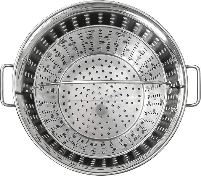 CONCORD Stainless Steel Stock Pot w/Steamer Basket. Cookware great - Image 2