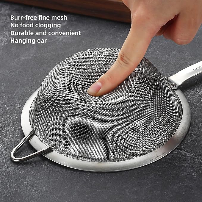 Stainless Steel Fine Mesh Strainers - Image 5