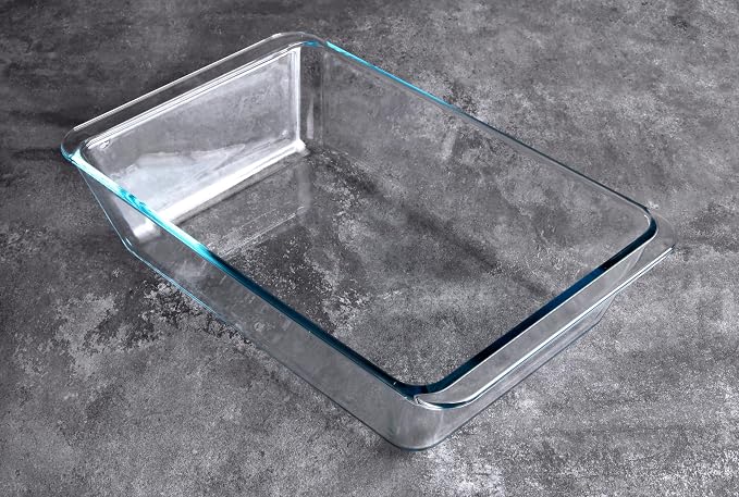 Deep Clear Glass Baking Dish, Rectangular Tempered Glass Baking Pan, The - Image 4