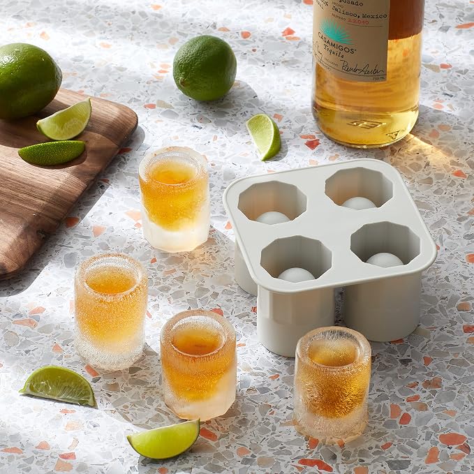Houdini Shot Glass Ice Mold, Makes 4 Frozen Shot Glasses - Image 4
