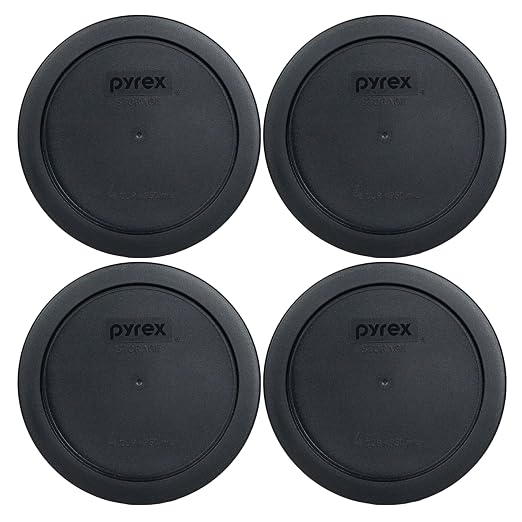 Pyrex 7201-PC 4-Cup Black Food Storage Replacement Lid by Pyrex