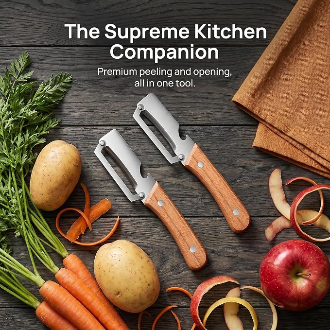 2pcs Stainless Steel Vegetable Peeler - Image 2