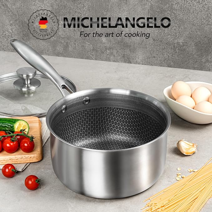 MICHELANGELO 3 Quart Saucepan - Image 7