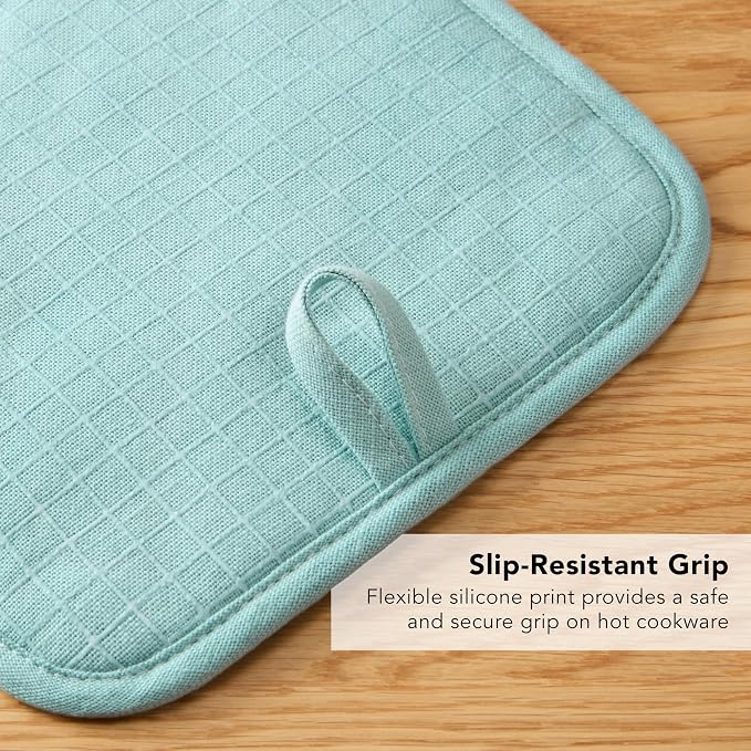 KITCHENAID Gourmet Series Gridlines Pot Holders 2-Pack Set, Heat Resistant up - Image 7