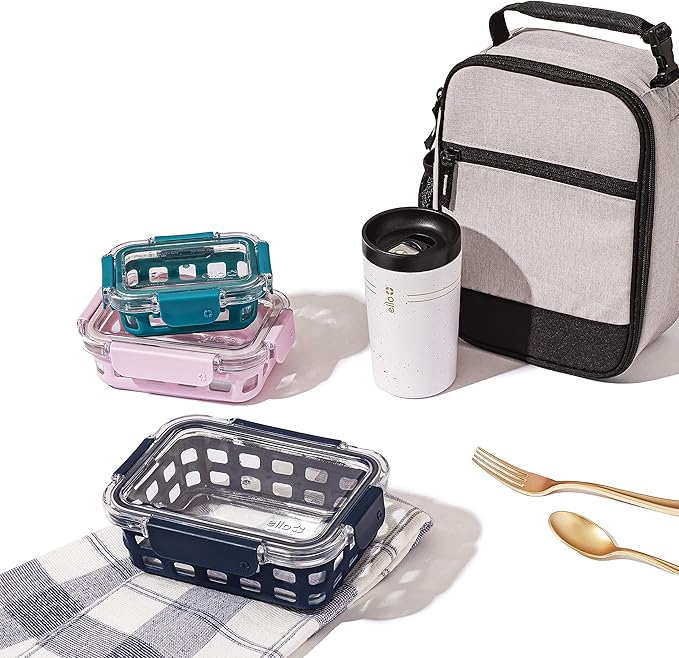 Ello Duraglass Mixed Meal Prep Sets Leak-Proof Glass Food Storage Containers - Image 6