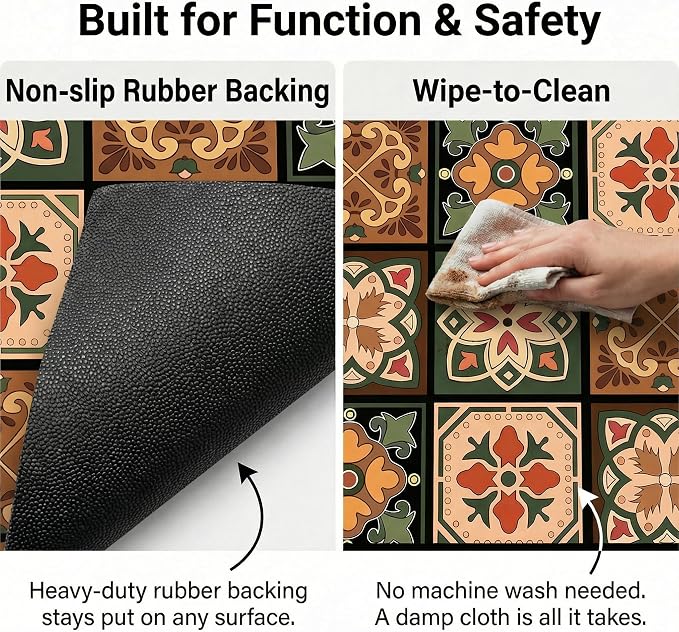 Boho Dish Drying Mat for Kitchen Counter - Image 3
