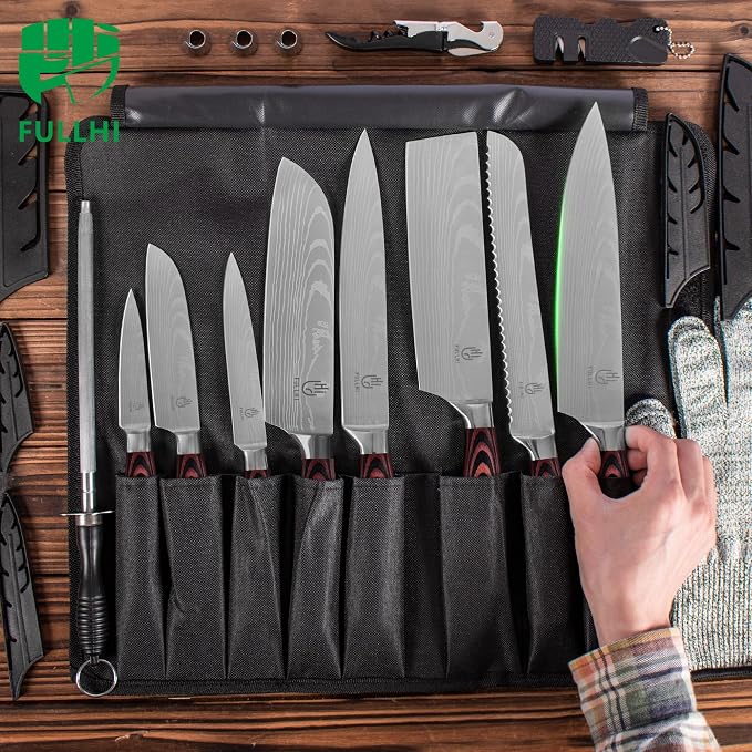 FULLHI 15pcs Japanese Knife Set - Image 6
