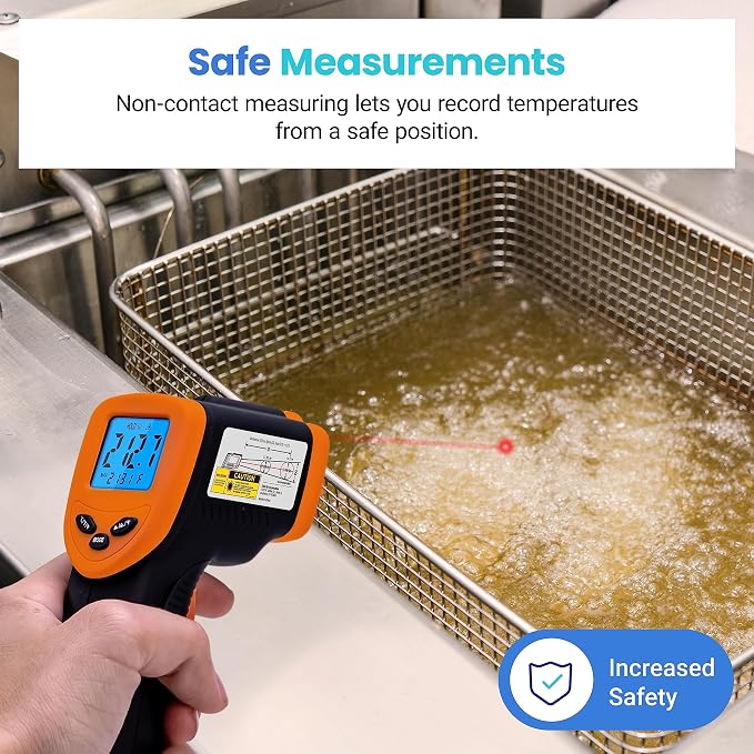Etekcity Infrared Thermometer Laser Temperature Gun 774, Meat Food Candy Oven - Image 8
