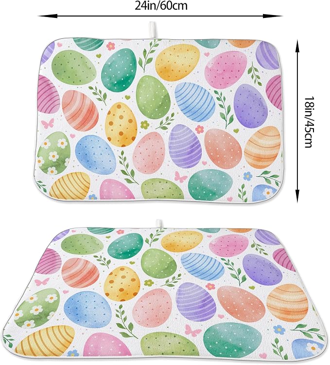Spring Dish Drying Mat 18x24 Inches - Image 2
