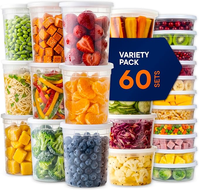 Stack Man Plastic Deli Food Storage Containers by StackMan