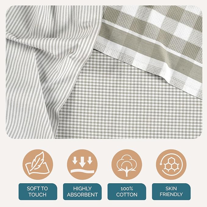 Casa Platino Hand Towels for Kitchen Set of 6 – 100% Cotton 18"x28" Kitchen - Image 9