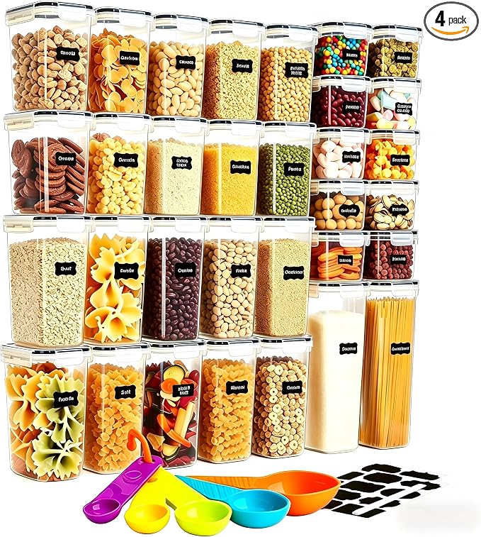 32 Pack Airtight Food Storage Containers by stusgo