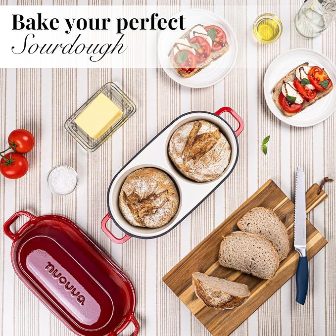Dutch Oven For Sourdough Bread Baking – Enamelled Cast Iron Bread Loaf Pot – - Image 7