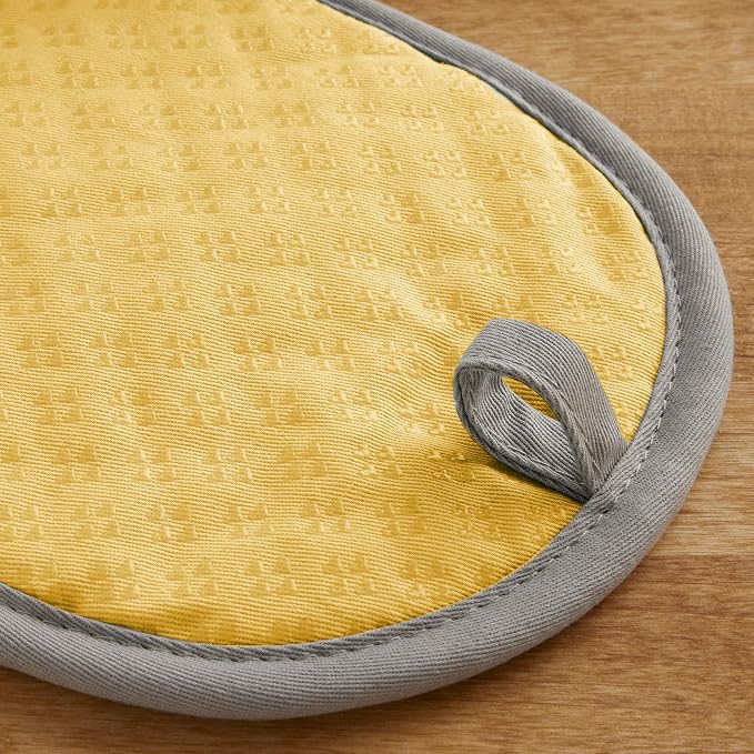 KitchenAid Asteroid Pot Holder 2-Pack Set, Buttercup Yellow - Image 3